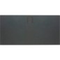 Bacs à douche Hüppe EasyFlat fonte minérale, 1500x52x900mm écoulement:côté long, anthracite mat