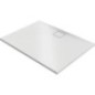 Bacs à douche Hüppe EasyFlat fonte minérale, 1000x52x800 mm Ecoulement:côté long, blanc mat