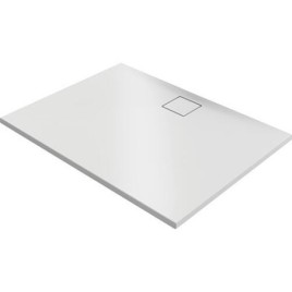 Bacs à douche Hüppe EasyFlat fonte minérale 1700x52x900 mm Ecoulement:côté long, blanc mat