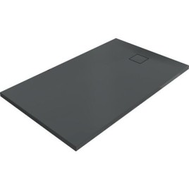 Bacs à douche Hüppe EasyFlat fonte minérale 1800x52x800 mm Ecoulement:côté court, anthracite mat