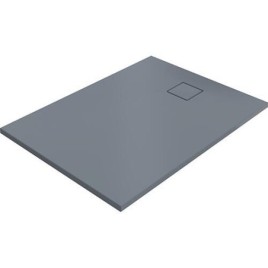 Bacs à douche Hüppe EasyFlat fonte minérale 1200x52x1000 mm Ecoulement:côté court, gris mat