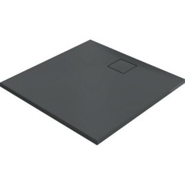 Bacs à douche Hüppe EasyFlat fonte minérale, 1000x52x1000 mm, anthracite mat