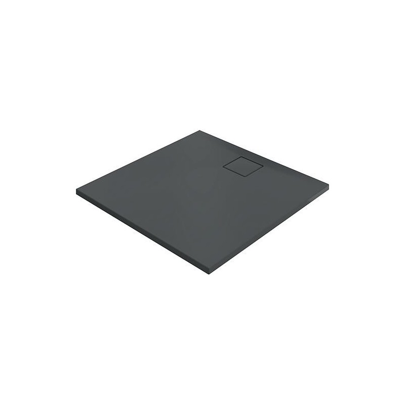 Bacs à douche Hüppe EasyFlat fonte minérale, 1000x52x1000 mm, anthracite mat