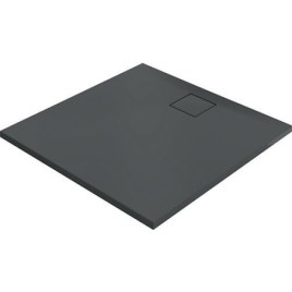 Bacs à douche Hüppe EasyFlat fonte minérale, 900x52x900 mm anthracite mat