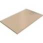 Bacs à douche Hüppe EasyFlat fonte minérale 1800x52x800 mm Ecoulement:côté court, beige mat