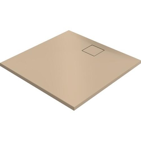 Bacs à douche Hüppe EasyFlat fonte minérale, 1000x52x1000 mm, beige mat