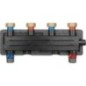 Collecteur combiné Evenes VTW 2/2 écrou-tournant DN20 (3/4"), 2m³/h, 50 kW, support et isolation inclus