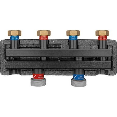 Collecteur de chaudière Evenes VT 2/2 écrou-tournant DN 20(3/4"), 2m³/h, 50kW, support et isolation inclus