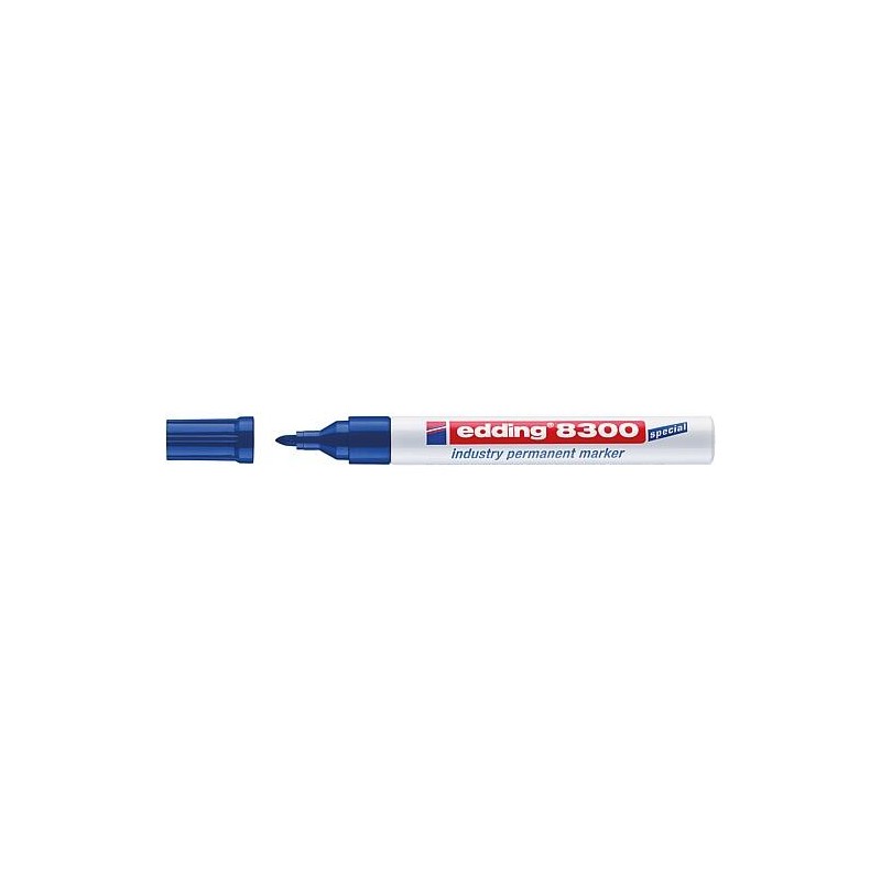 Marqueur permanent industriel Edding 8300 bleu