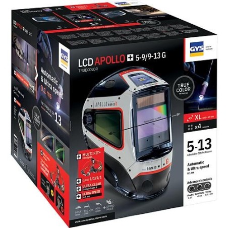 Casque de soudure GYS LCD APOLLO 5-9 / 9-13 G