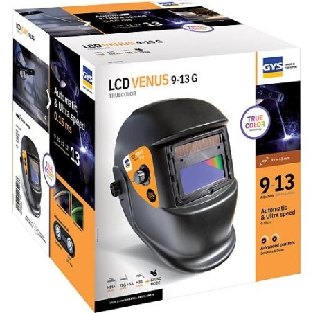 Casque de soudeur GYS LCD VENUS 9/13 G TRUE COLOR