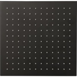 Samba II Pommes de douche 250 x 250 cm, inox noir mat