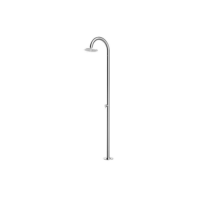 Colonne de douche Ekta 2.0 avec mitigeur monocommande et pomme de douche pour eau chaude/froide, hauteur 2285mm, inox poli