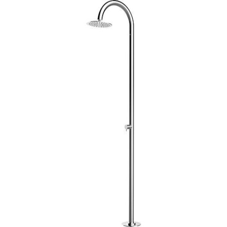 Colonne de douche Ekta 2.0 avec mitigeur monocommande et pomme de douche pour eau chaude/froide, hauteur 2285mm, inox poli