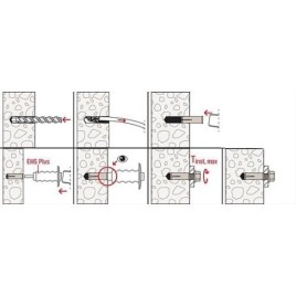 Set promotionnel Fischer Chevilles à frapper EA II - M10, 250 pièces + 10 tiges filetées M8 gratuites