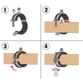 Fischer Pack promo colliers de serrage M8 - 3/8" - 1", 400 pièces