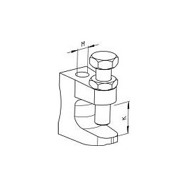 Lot avantageux d’attaches de fixation M10, plage de serrage 0-20 mm, 30 pièces + Tiges filetées M10 gratuites, 1 m, 10 pièces