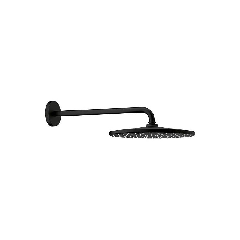 Set de pomme de douche GROHE Rainshower Mono 310 et bras mural 422mm, phantom black