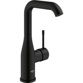 Mitigeur de lavabo Grohe Essence L-Size, phantom black, commande latérale orientable, sans garniture d’écoulement