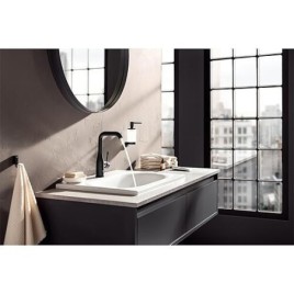 Mitigeur de lavabo Grohe Essence L-Size, phantom black, commande latérale orientable, sans garniture d’écoulement