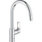 Mitigeur d’évier Grohe BauFlow avec bec extractible bec pivotant, saillie 215mm chrome