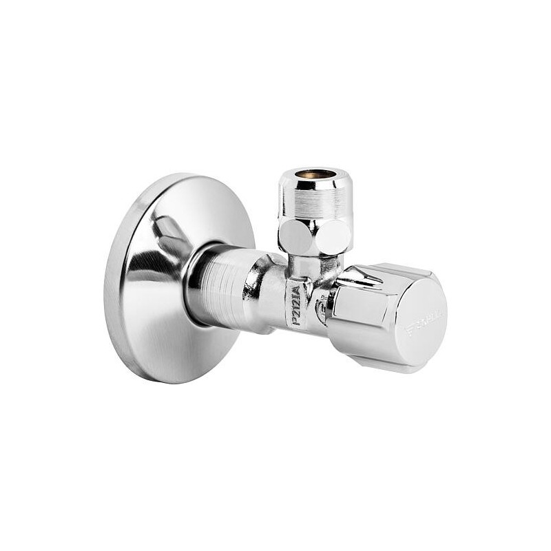 Vanne équerre Schell Comfort 3/8" x 3/8" x 10mm autoétanche chrome