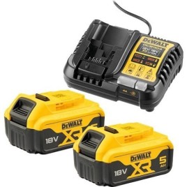 Kit de démarrage sans fil DeWalt DCB1104P2-QW 18V avec 2 batteries 5,0 Ah XR et chargeur rapide