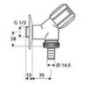 Robinet de machine à laver Schell Comfort 1/2" avec RV