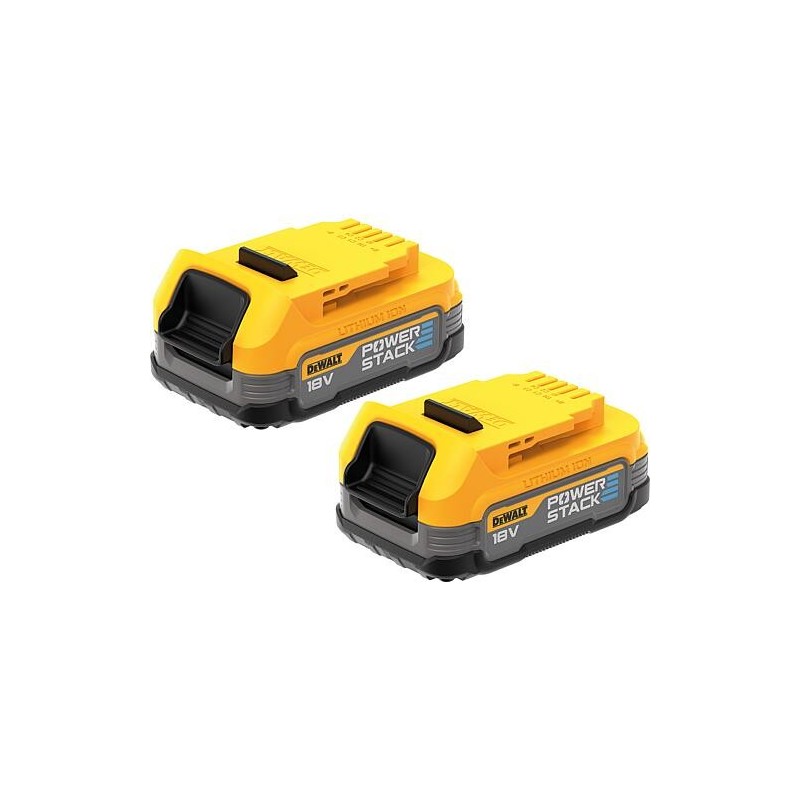 Kit de batteries DeWalt DCBP034E2-XJ 18V avec 2 Batteries 1,7 Ah Powerstack