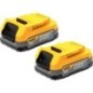 Kit de batteries DeWalt DCBP034E2-XJ 18V avec 2 Batteries 1,7 Ah Powerstack