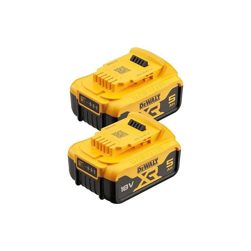 Kit batterie DeWalt DCB184P2-XJ 18V avec 2 batteries 5,0 Ah XR