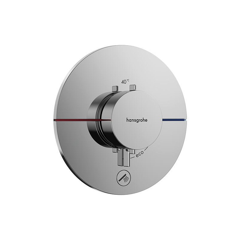 Thermostat encastré Hansgrohe ShowerSelect Comfort S Set de montage 1 consommateur/1 sortie chrome