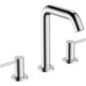 Mitigeur de lavabo 3 trous Hansgrohe Tecturis S saillie 139 mm avec garniture d’écoulement Push-Open chrome