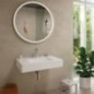 Mitigeur de lavabo 3 trous Hansgrohe Tecturis S saillie 139 mm avec garniture d’écoulement Push-Open chrome