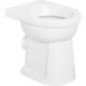 WC sur pied Geberit Renova Comfort sans obstacle, surélevé lxhxp : 355x450x475mm, Sortie horizontale, blanc