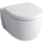 WC suspendu à fond creux Geberit ICon blanc, sans bride, avec KeraTect, lxHxP : 350x330x530mm