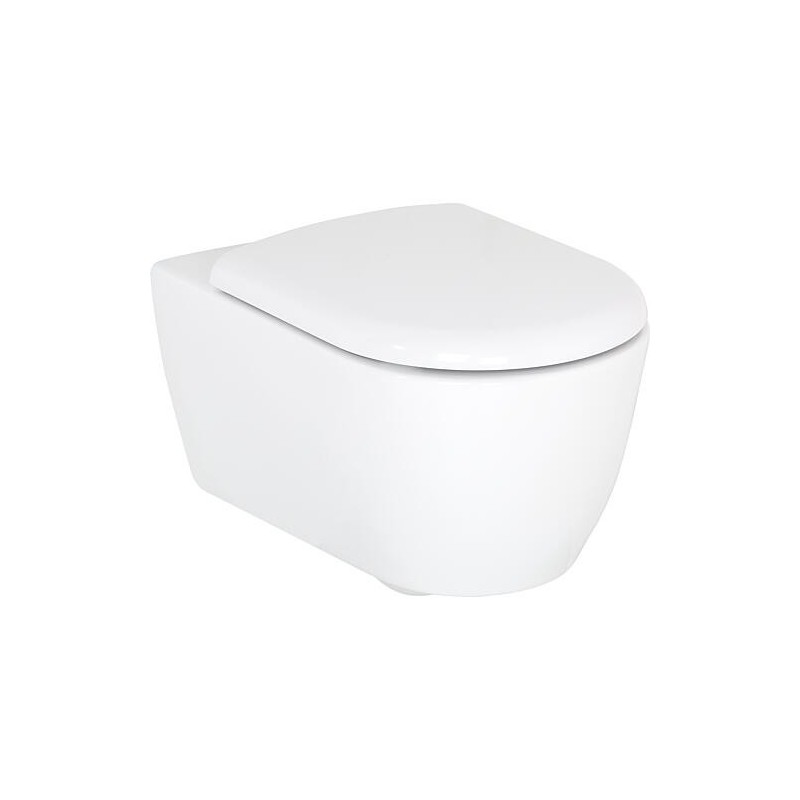 Combi-Pack Evenes Aimera WC mural Aimera sans bord de rinçage avec abattant Turvo softclose