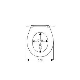 Abattant WC Comino Family SC blanc, Duroplast SoftClose & TakeOff l x p:370x435mm