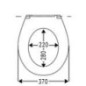 Abattant WC Comino Family SC blanc, Duroplast SoftClose & TakeOff l x p:370x435mm