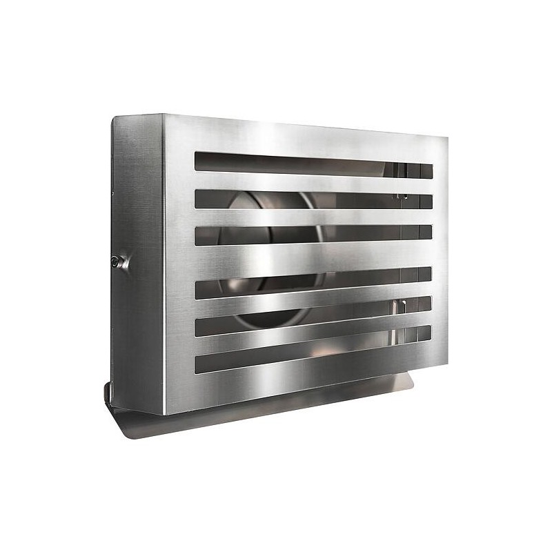 Grille d’évacuation et d’amenée d’air Beta HR 150 avec moustiquaire 8x8mm, RAL 9010