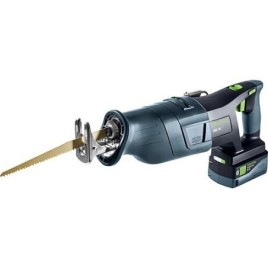 Scie sabre sans fil Festool RSC 18 5,0 EB-Plus, 18 V avec 2x 5,0 Ah batteries et chargeur