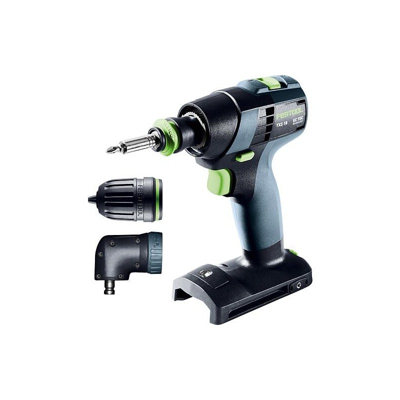 Perceuses-visseuses sans fil Festool TXS 18-Basic-Set, 18 V sans batterie ni chargeur