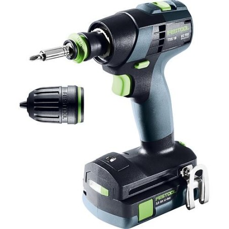 Perceuses-visseuses sans fil Festool TXS 18 C 3,0-Plus, 18 V avec 2x Batteries + chargeurs 3,0 Ah