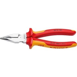 Pince combinée pointue KNIPEX VDE isolée, longueur : 185 mm, chromé