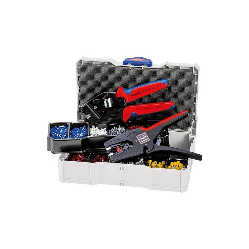 Assortiment de sertissages Knipex pour gaines de câbles 1252 pièces