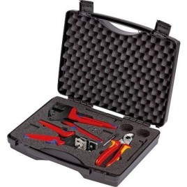 Outils KNIPEX pour photovoltaïque 97 91 01, 3 pièces, dans une mallette de transport