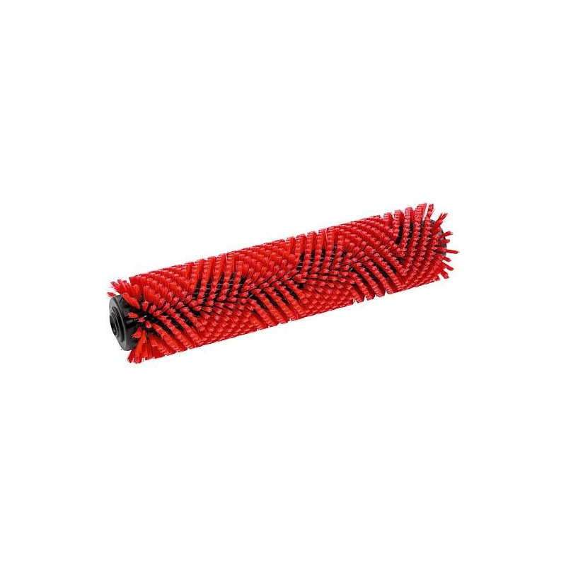 Brosse cylindrique 350 mm rouge pour autolaveuse BR 35