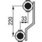 Collecteur de chauffage au sol DN25 (1") Plastique, 4 circuits de chauffage