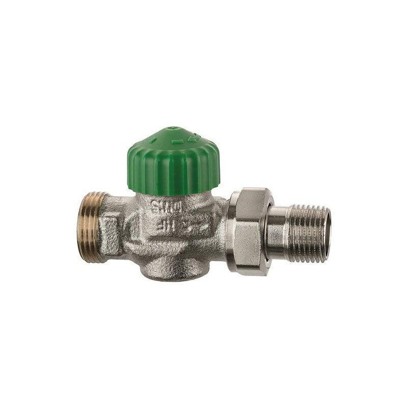 Corps de robinets thermostatiques Eclipse 300 IMI Heimeier, DN15(1/2")x G3/4" Eurocône, forme traversante