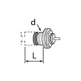 Tête thermostatique TA RVO-A/m72-A, DN 10 (3/8")-20(3/4"), après 1973